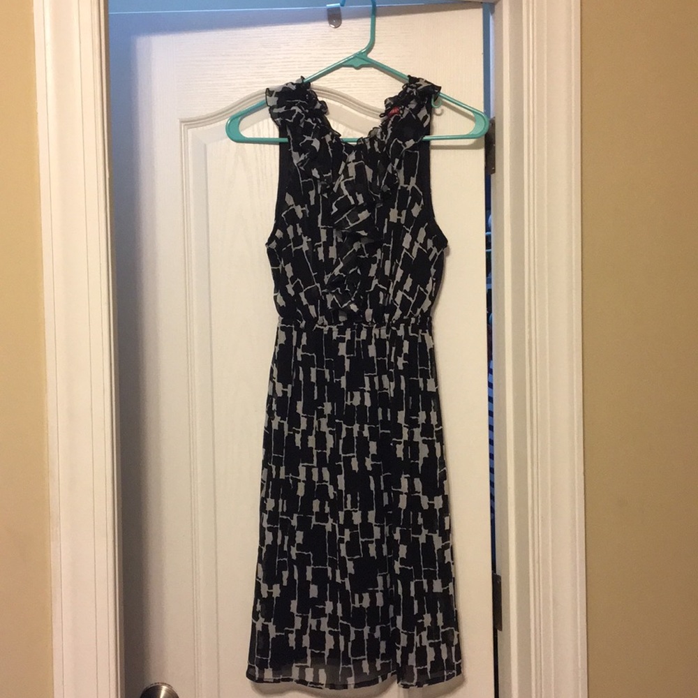 Ruffle front dress